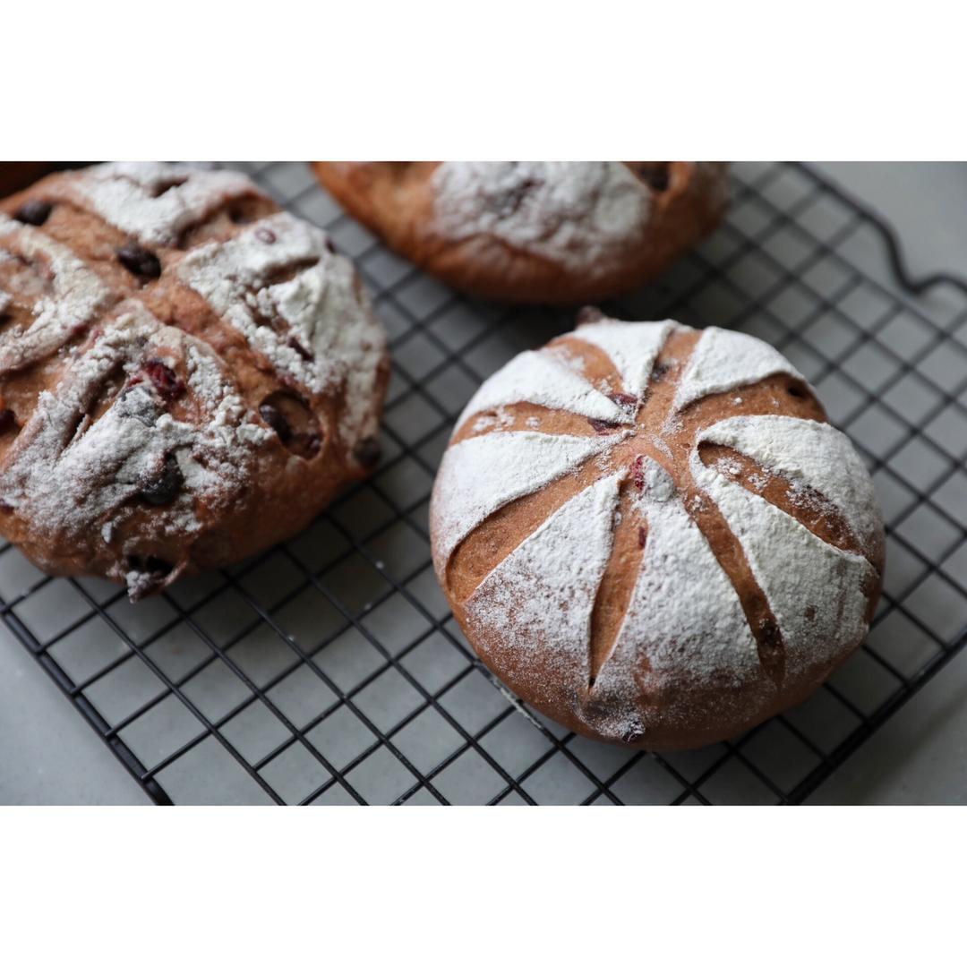 巧克力蔓越莓软欧 Rano Bread