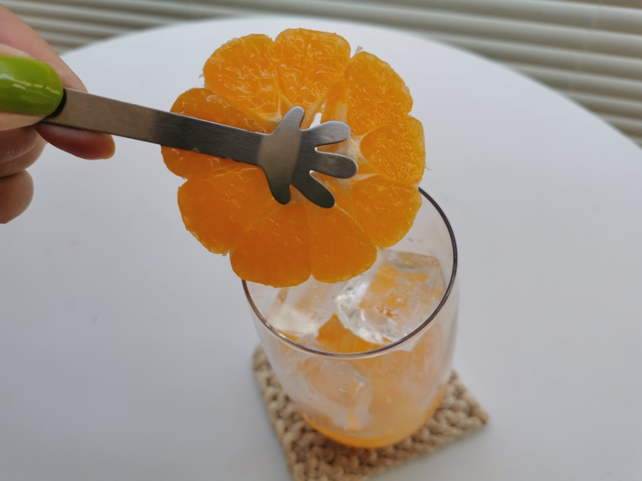 粑粑柑气泡水｜行走的果粒橙的做法 步骤6