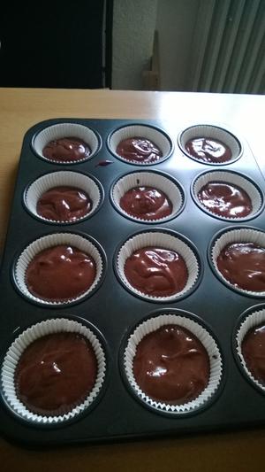 预拌粉巧克力马芬Schoko Muffins的做法 步骤4