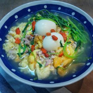 鸡蛋汤煮益母草的做法 步骤9