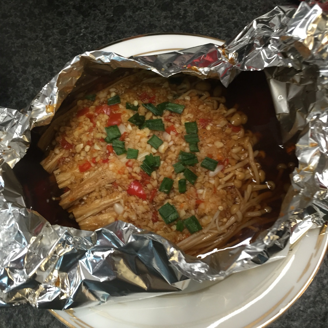 烤箱版 烤金针菇