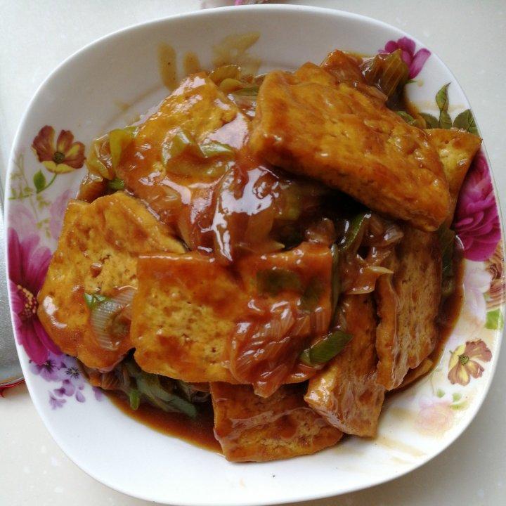 大葱烧豆腐