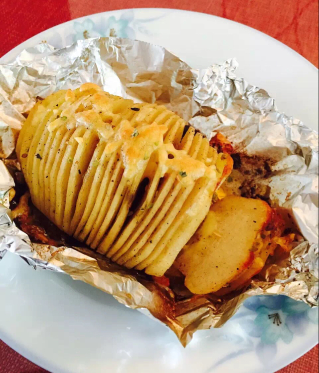 瑞典烤土豆 Hasselback baked potato