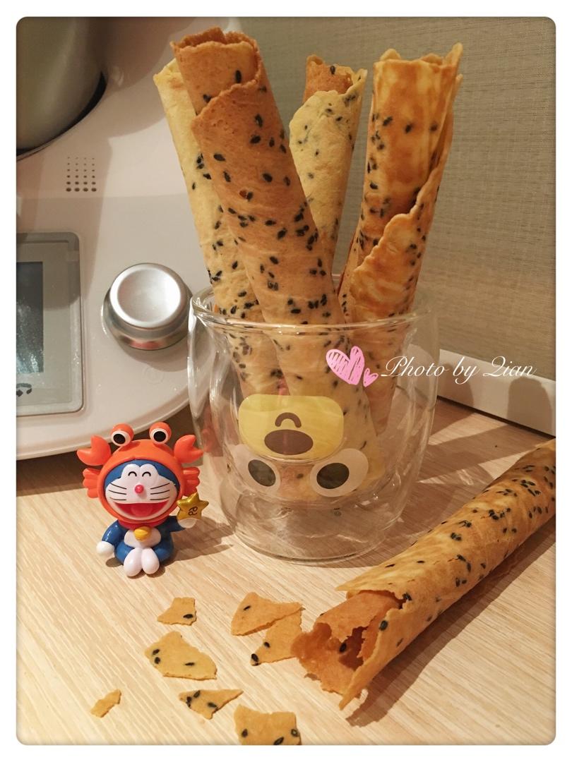 奶香芝麻蛋卷（是香香脆脆的那种喔~）