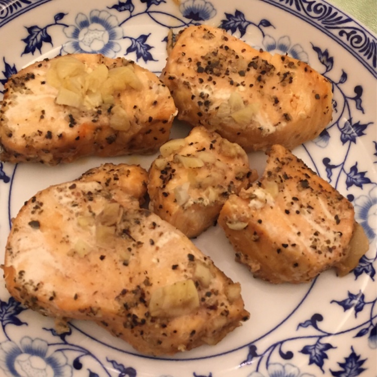 锡纸烤三文鱼  （Salmon Baked in Foil）
