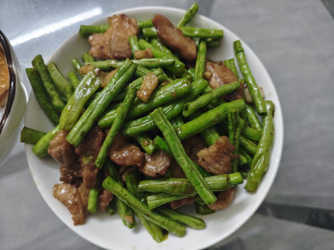 豆角炒肉丝