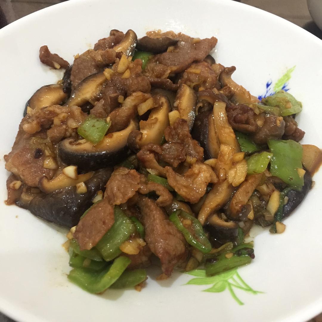 香菇炒肉，超级下饭哦