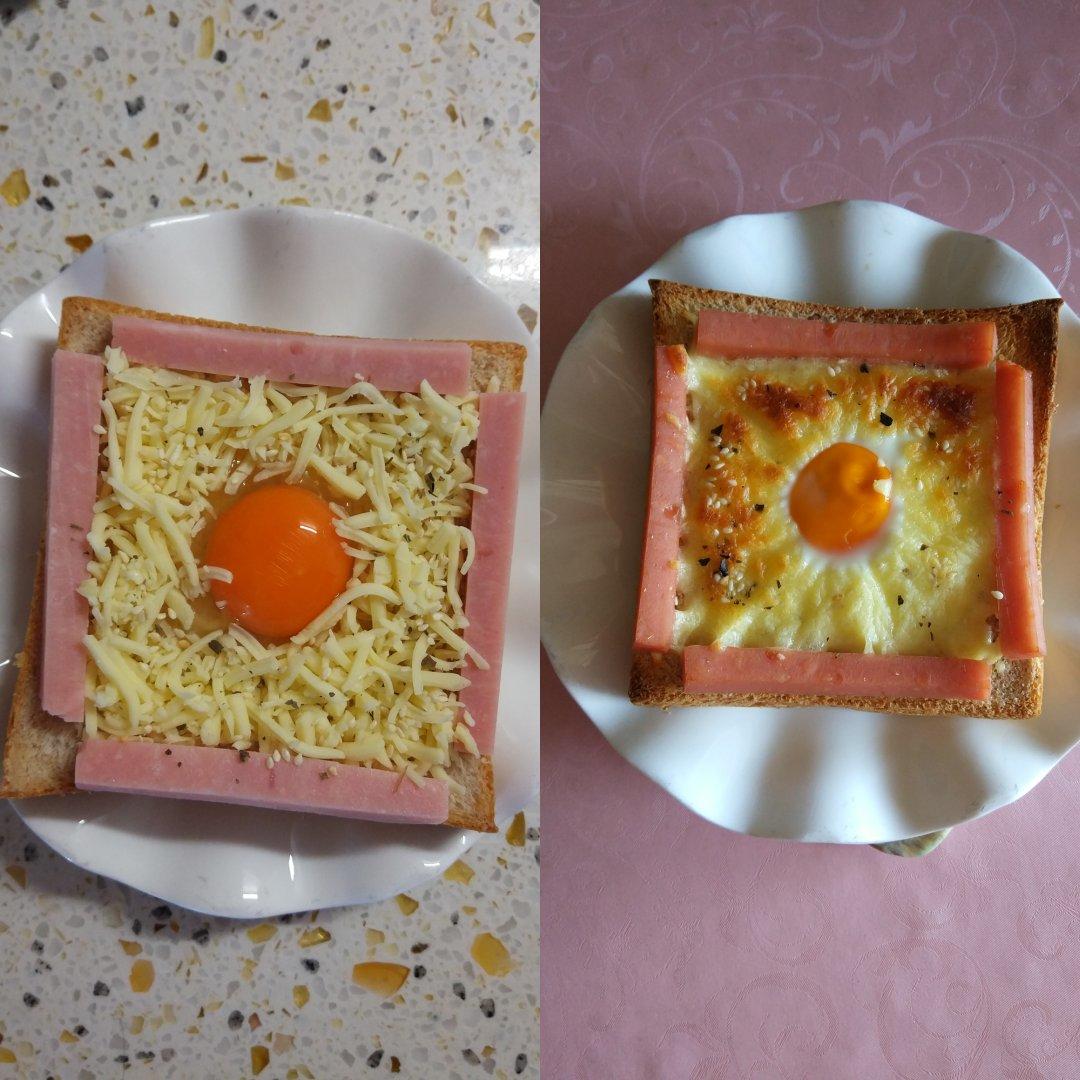 火腿鸡蛋烤吐司