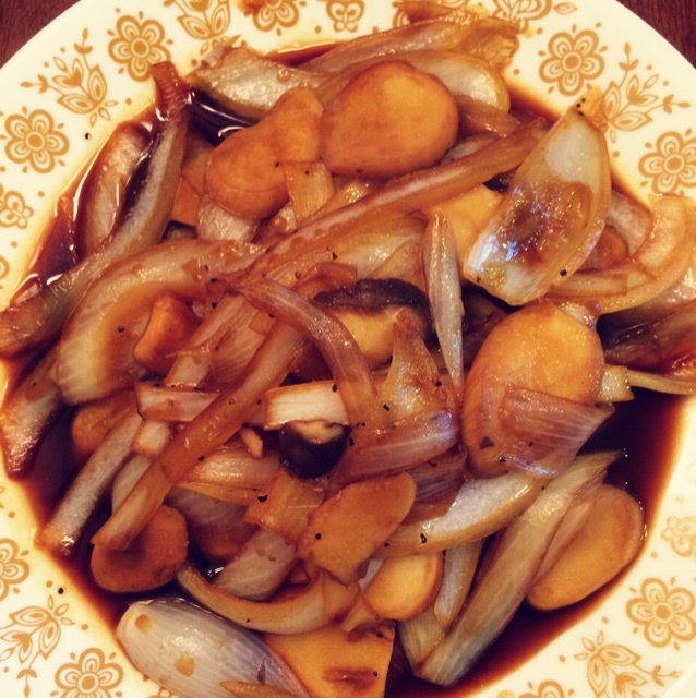 洋葱遇到杏鲍菇