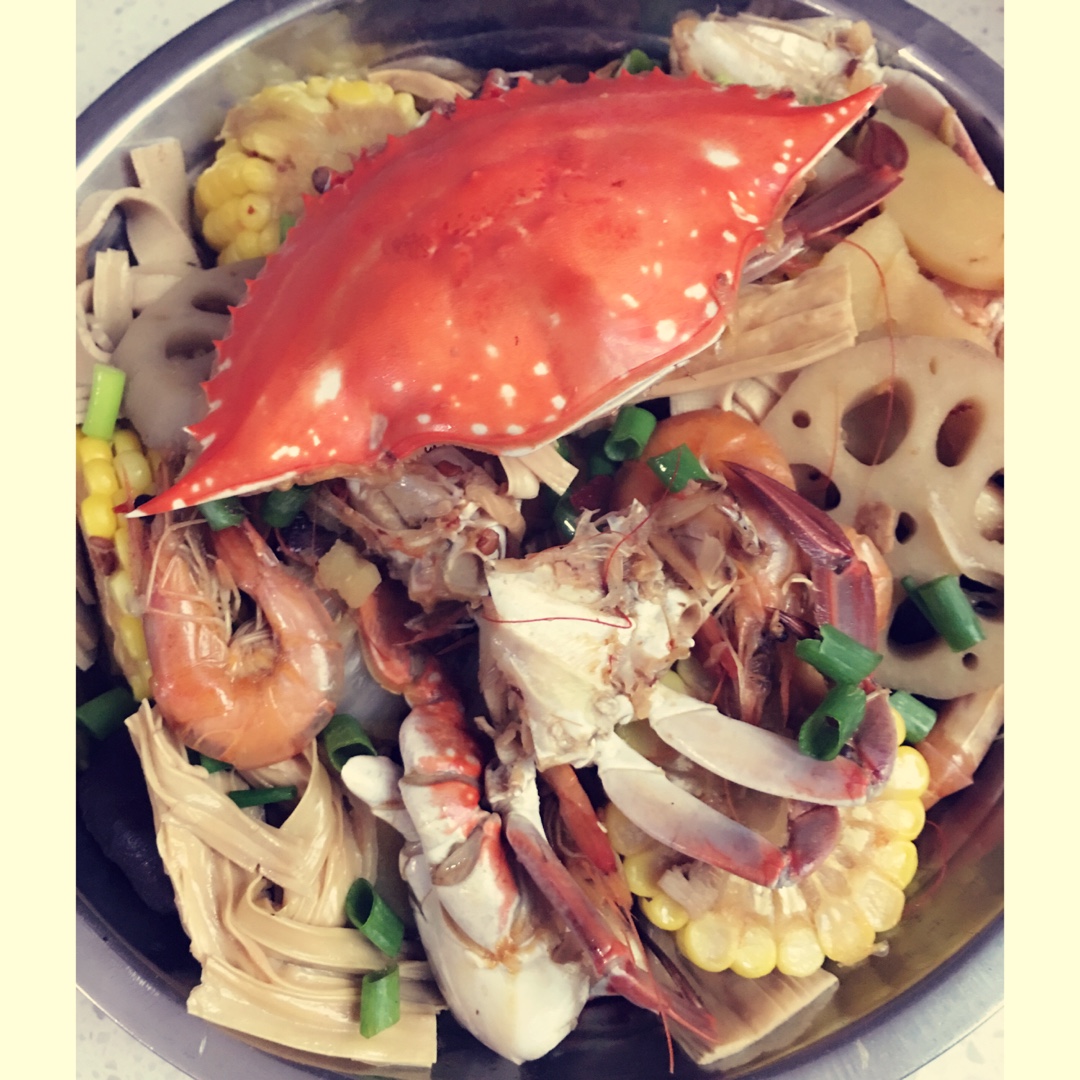 明虾肉蟹煲