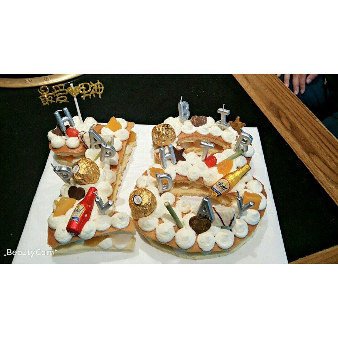 数字生日蛋糕颜值爆表