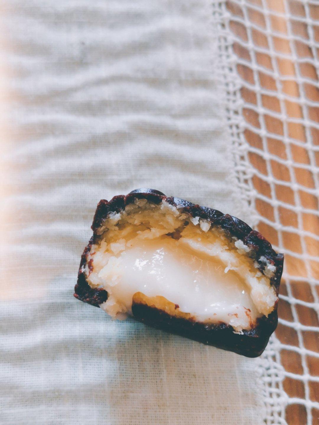巧克力奶酪椰蓉拉丝月饼