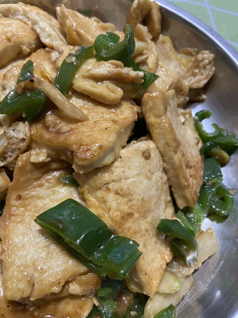 青椒炒豆腐