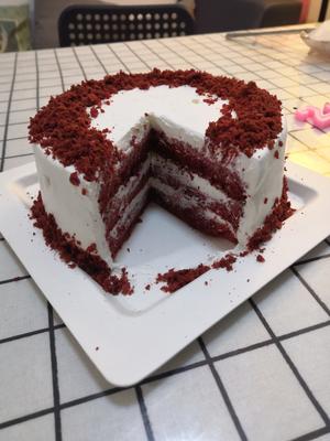 六寸红丝绒蛋糕的做法 步骤3