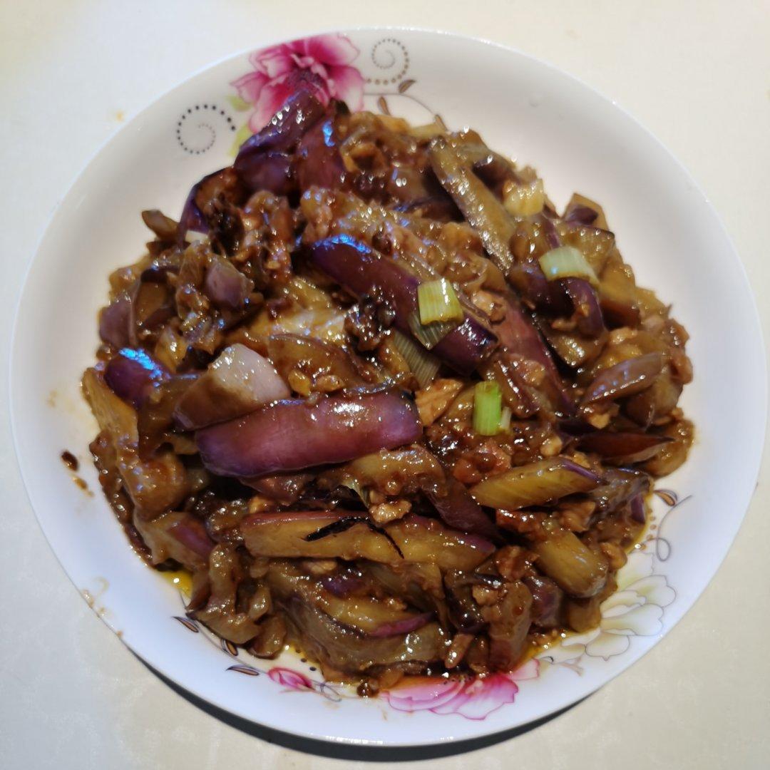 红烧肉沫茄子