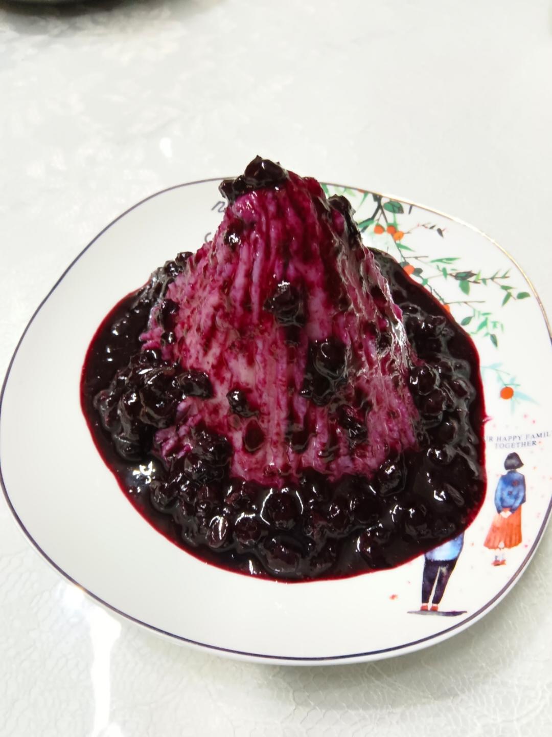 超级简单的蓝莓山药