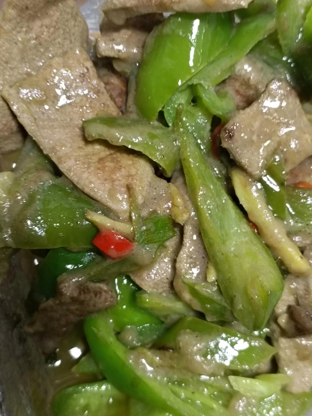 青椒炒猪肝