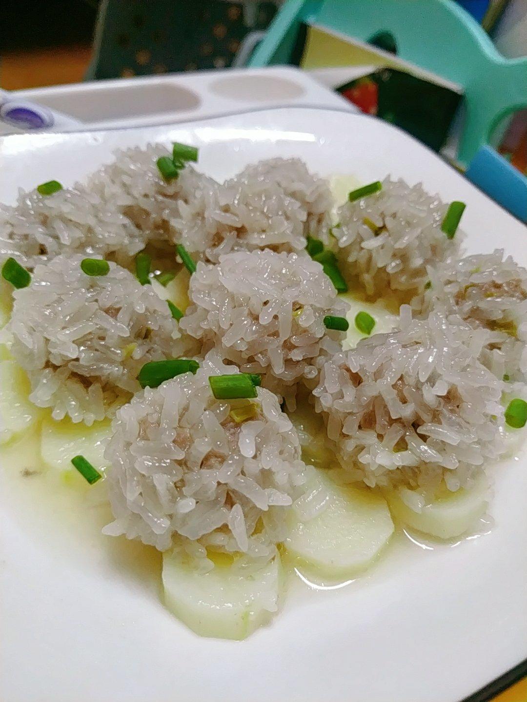 蒸糯米丸子