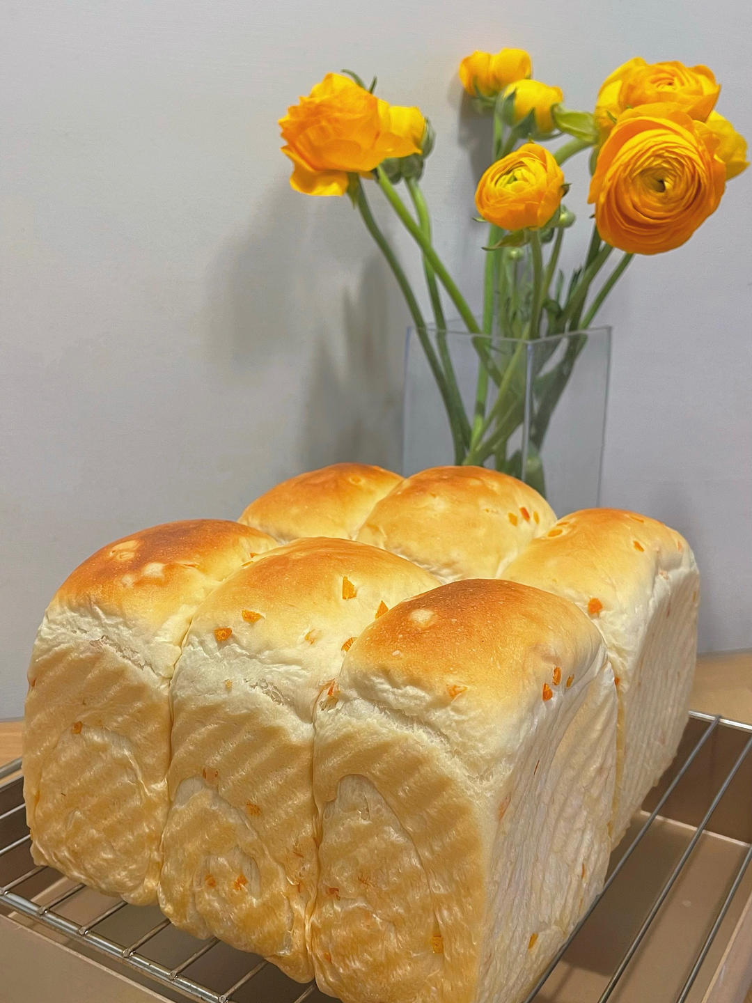 麻烦也值得的酸奶橙皮丁吐司（450克模具）