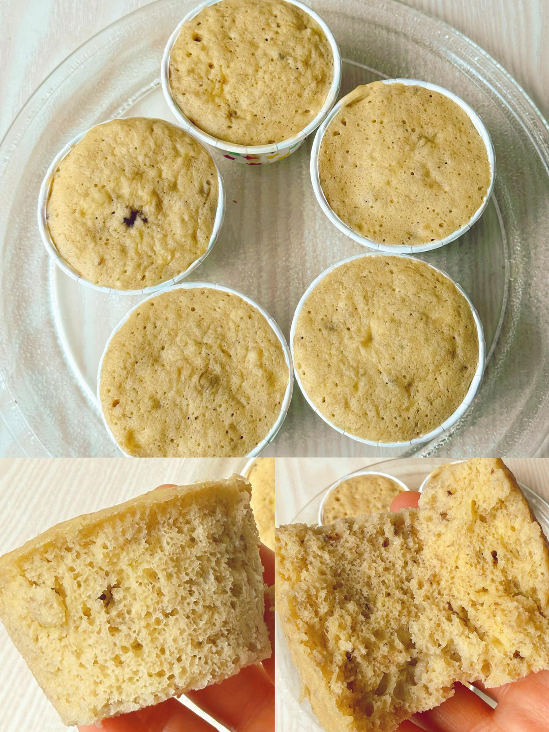 微波炉3分钟❗️做出巨香的香蕉玛芬蛋糕