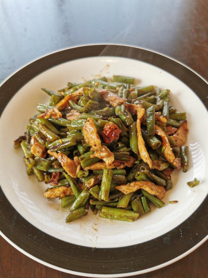 豆角炒肉丝