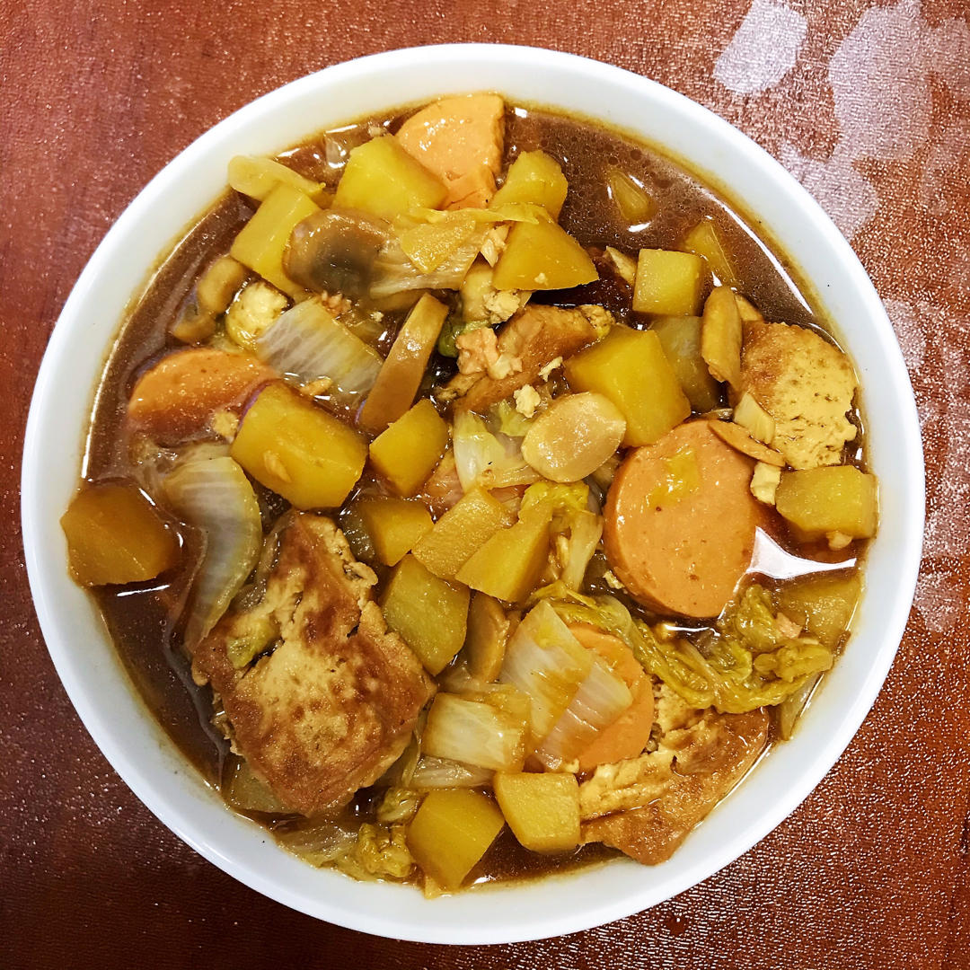 给肉都不换白菜豆腐煲