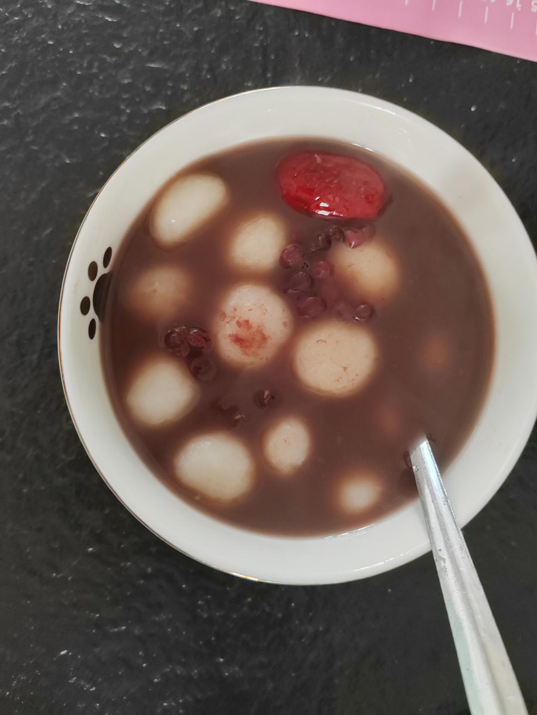 秋日暖胃甜品 | 红豆桂花小丸子🍡