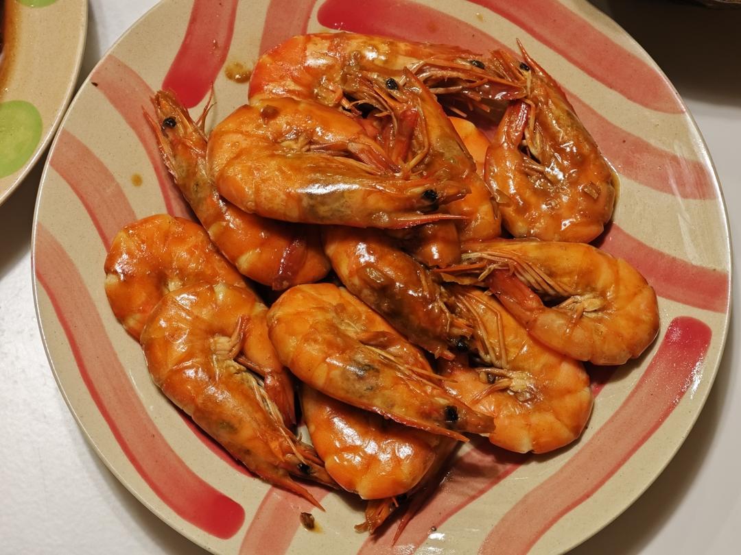 快手红烧厄瓜多尔白虾