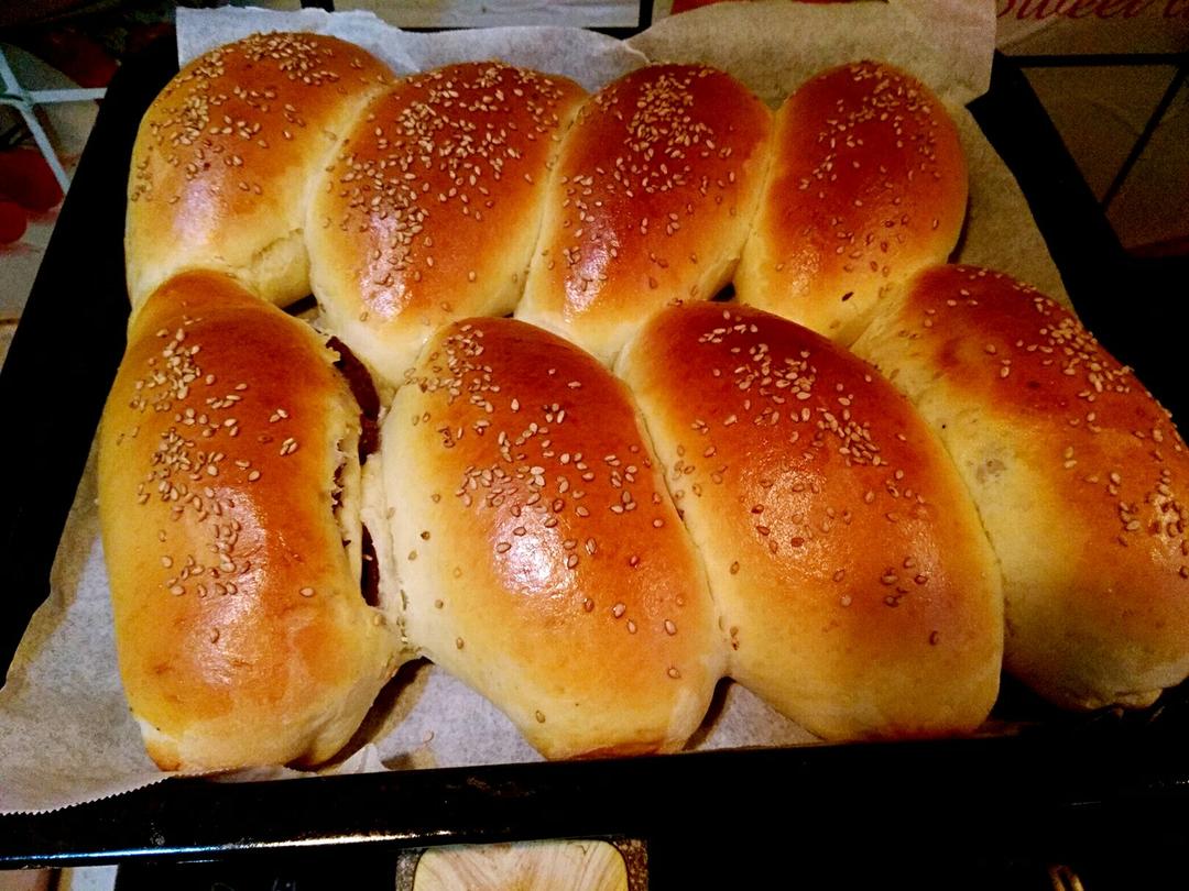 肉松沙拉酱面包（65度汤种）