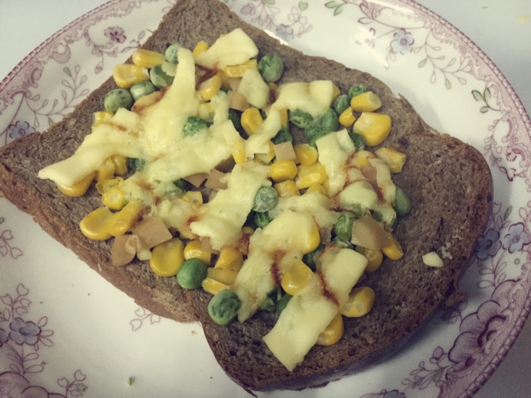 一分钟早餐 芝士焗吐司片 微波炉版