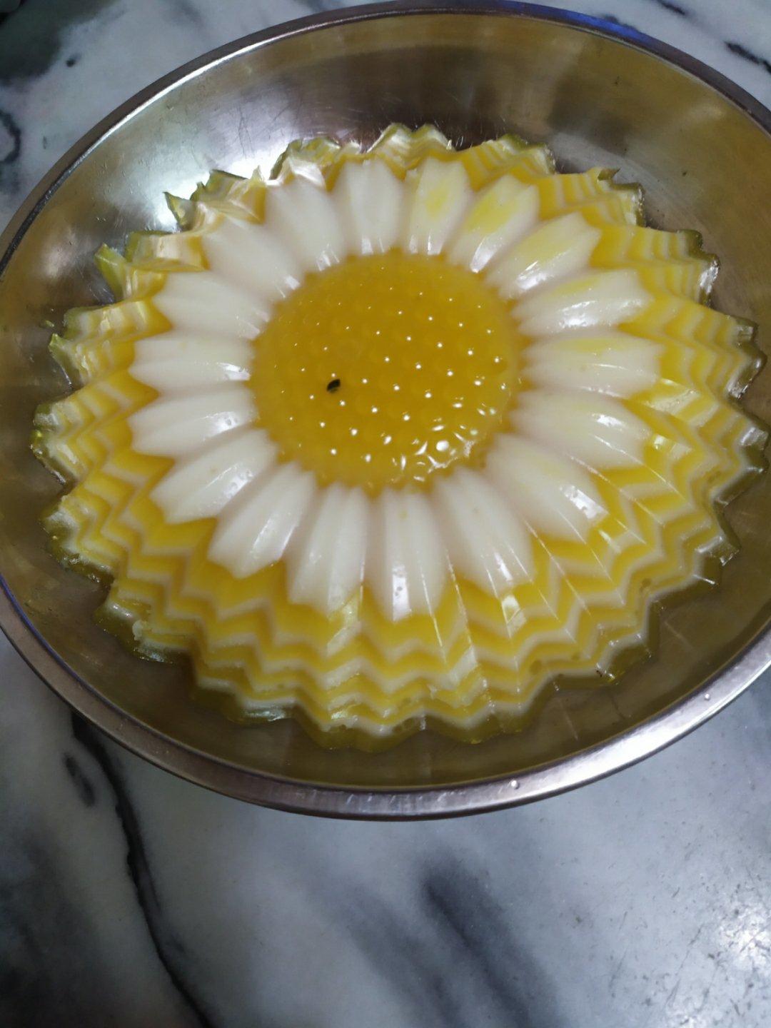 向日葵马蹄蛋糕（花型千层马蹄糕）