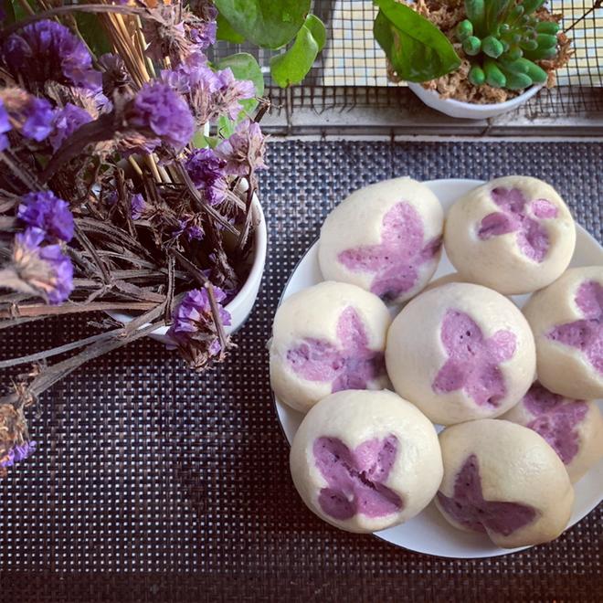 新手紫薯馒头的做法