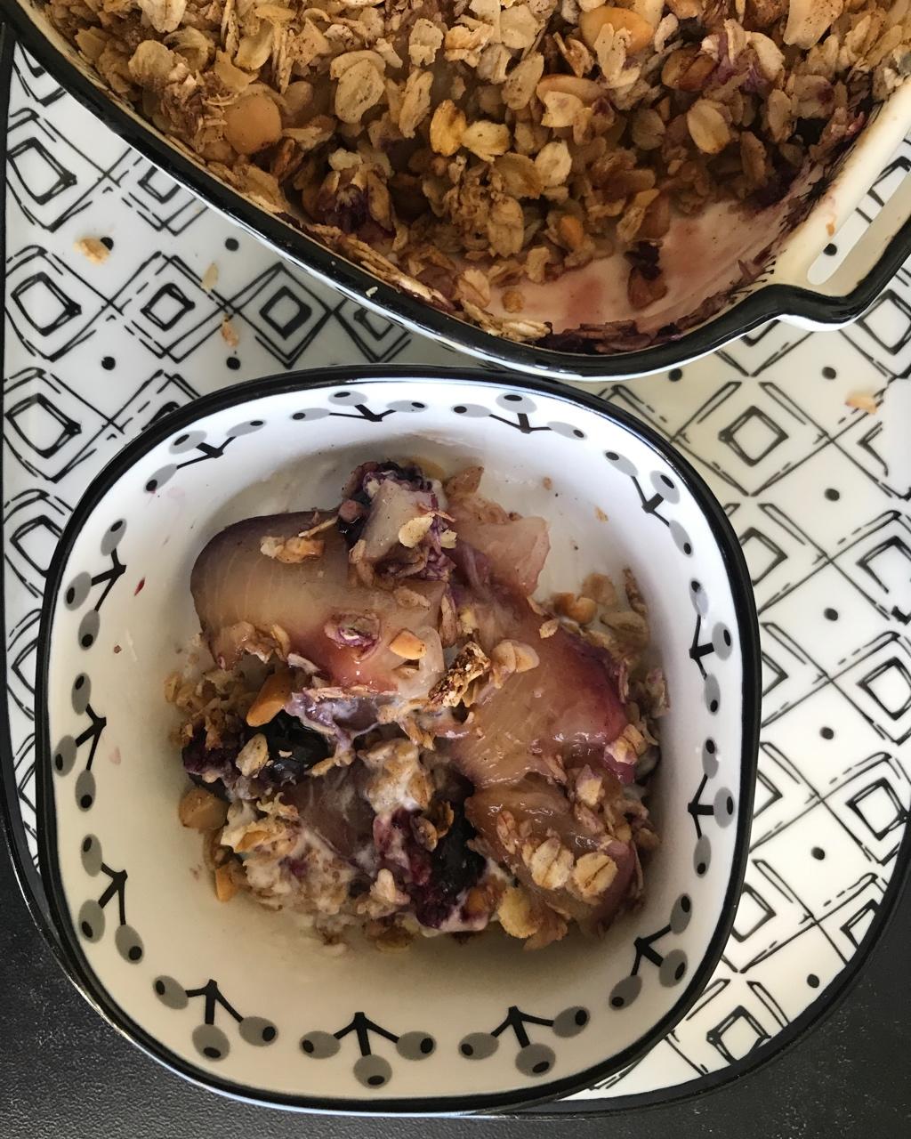 黄桃蓝莓燕麦脆丨健康·三餐