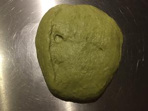 抹茶小叶子面包~天然酵种的做法 步骤2