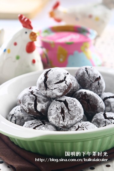 裂纹巧克力饼干的做法