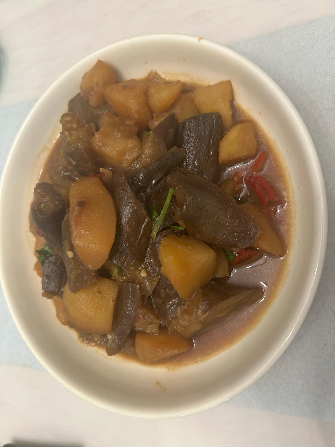 土豆炖茄子