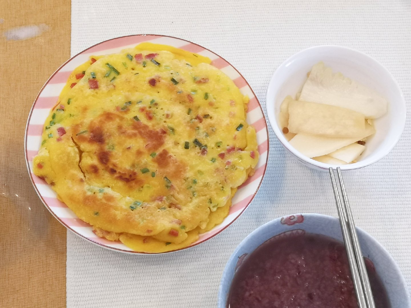 葱花鸡蛋饼