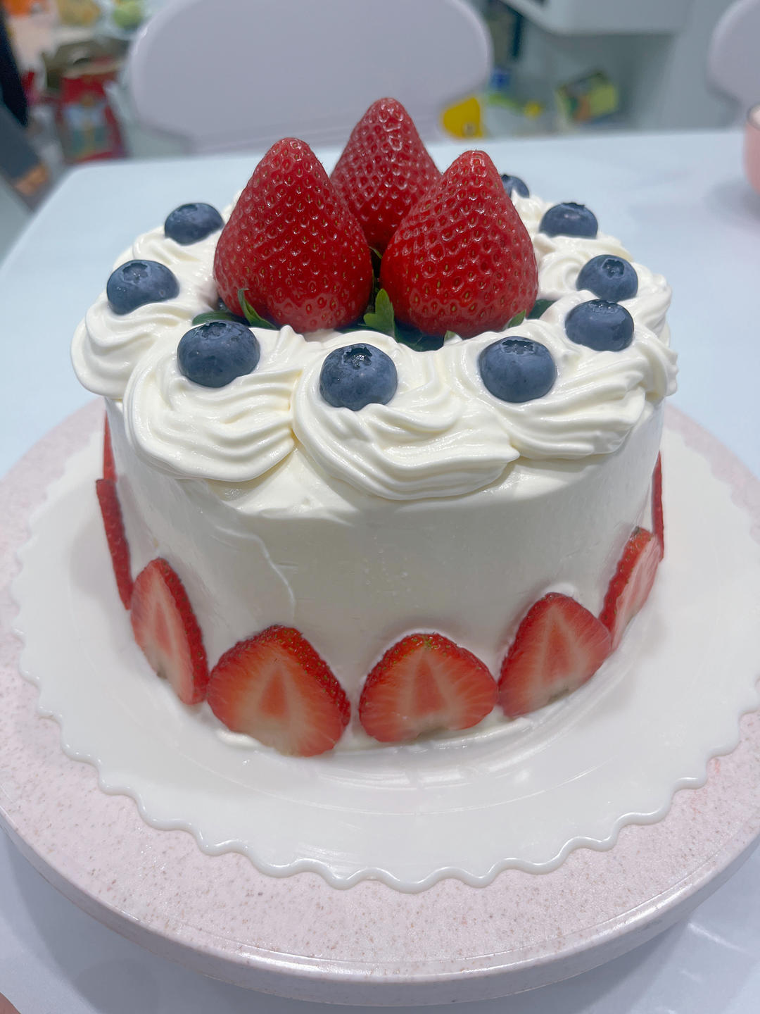 超级简单的味多美同款生日蛋糕（6寸），新手也能高度还原