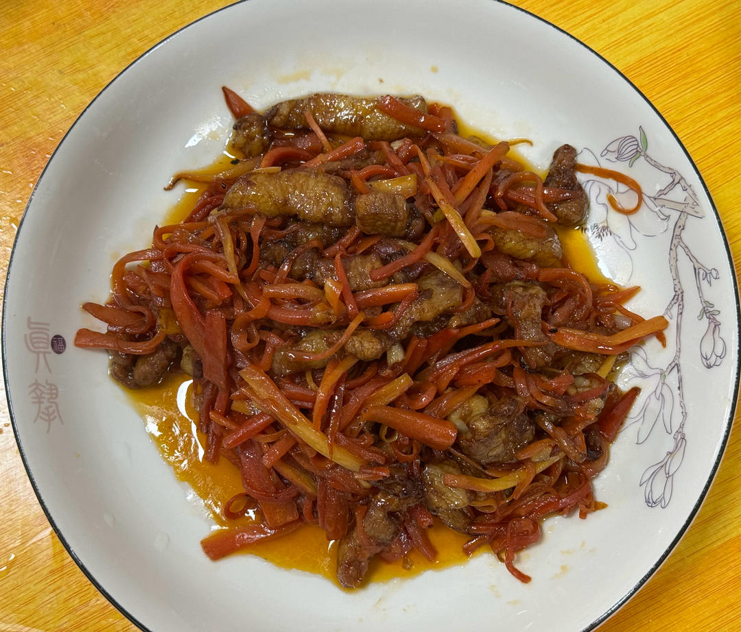 胡萝卜丝炒肉