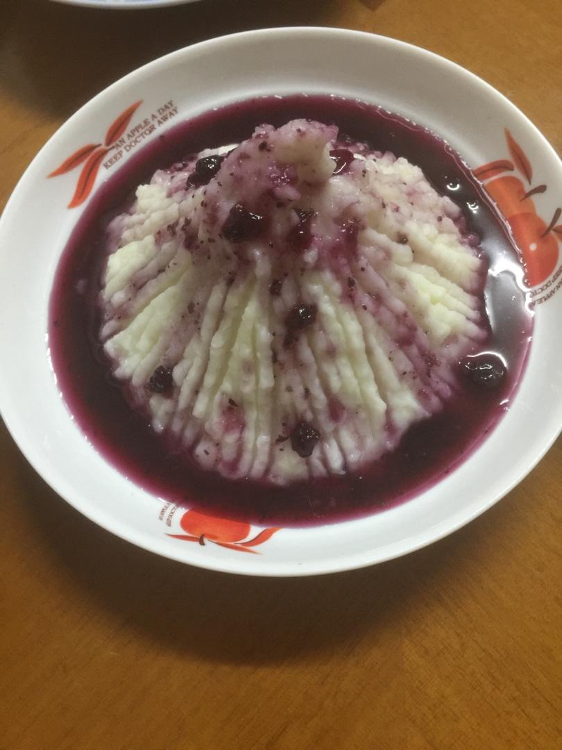 蓝莓山药泥