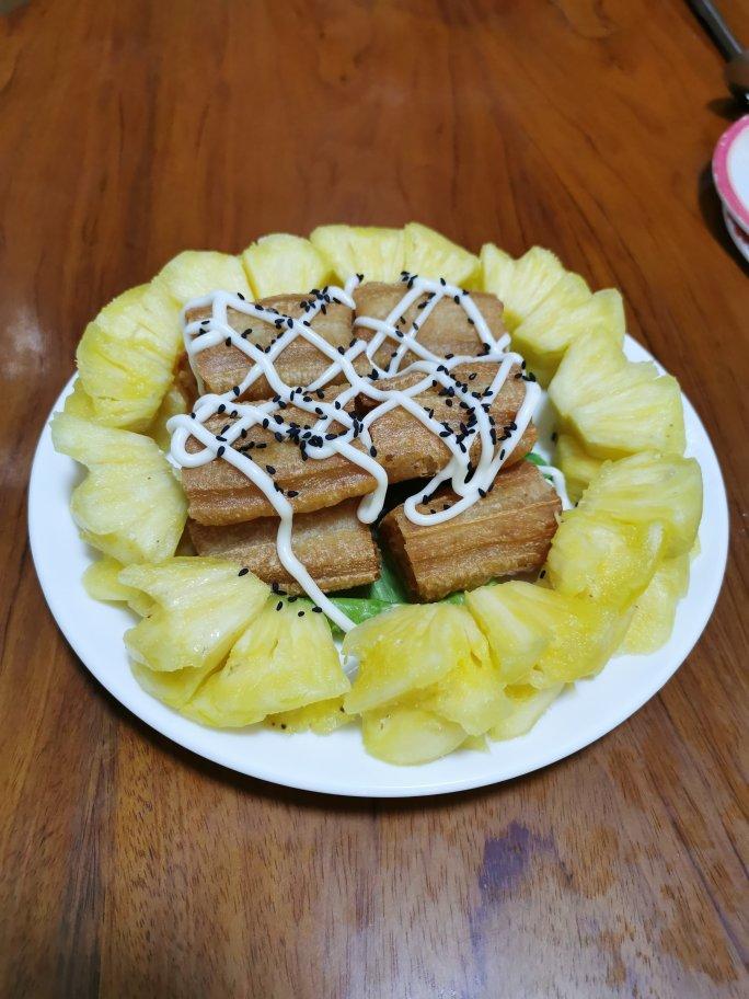 菠萝油条虾