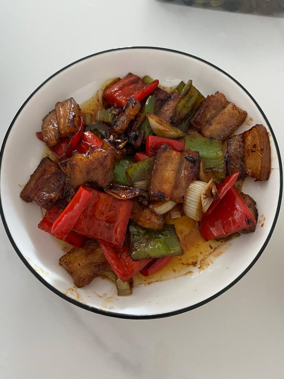 成都人家里的青椒回锅肉