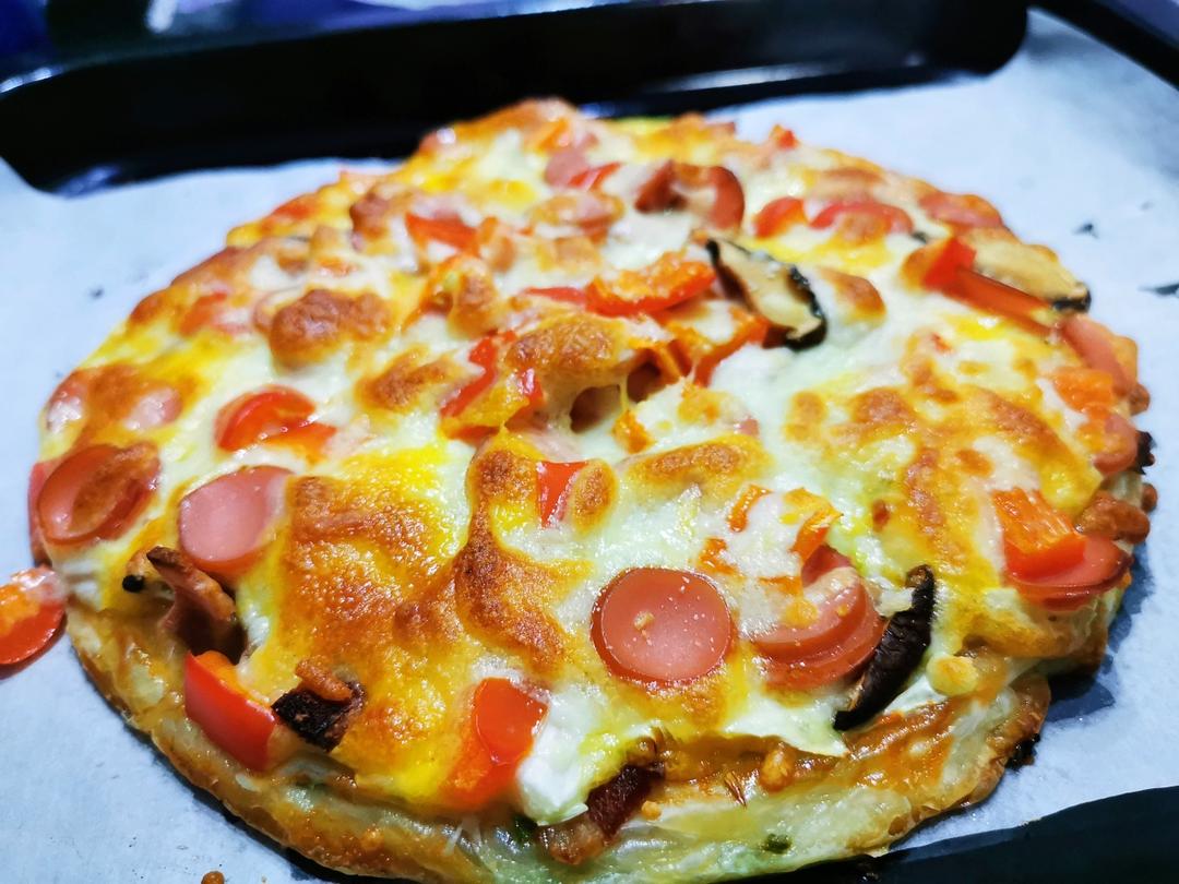 在家做披萨🍕做法超简单，保证你一学就会🙊🙊