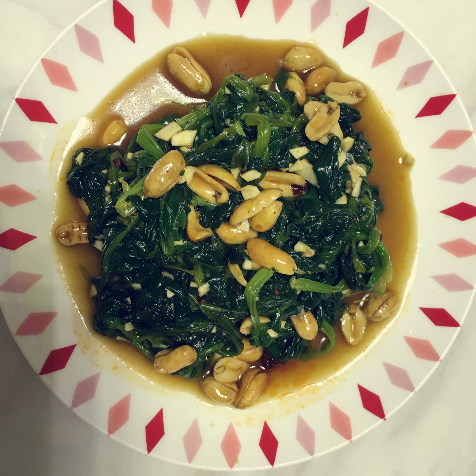 凉拌菠菜