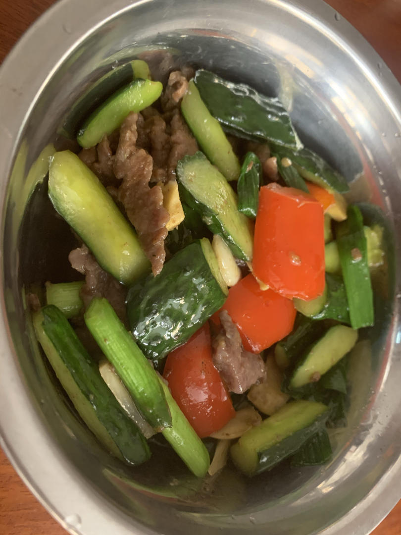 青瓜炒牛肉😍粤菜大师班