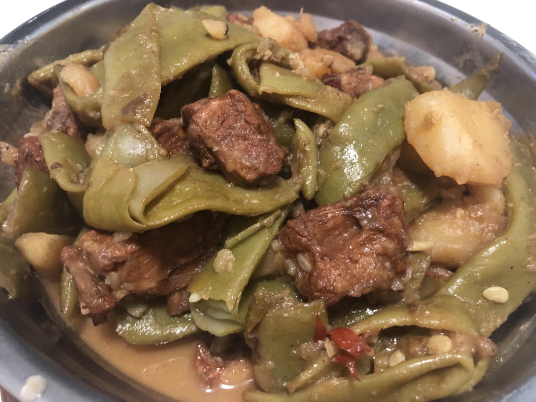 排骨炖豆角