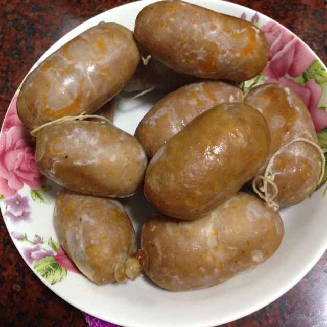 自制奥尔良风味手工小香肠