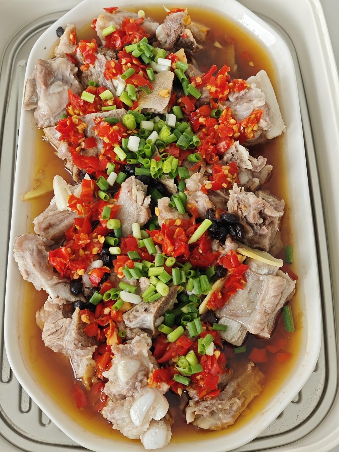 ［湘菜］豆豉剁椒蒸排骨