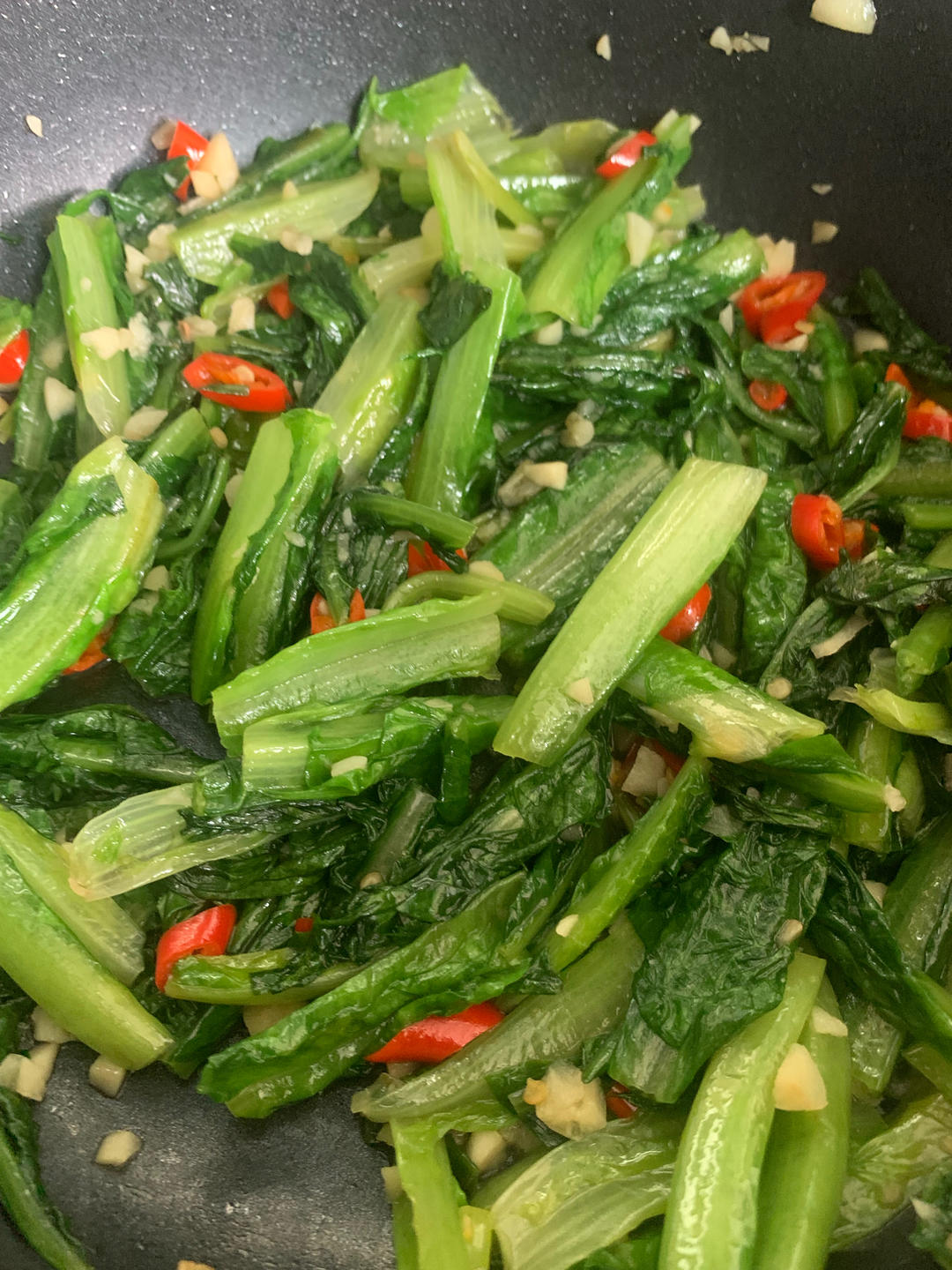清炒油麦菜