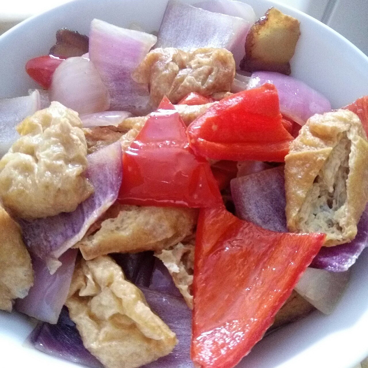 下饭好菜洋葱炒豆腐